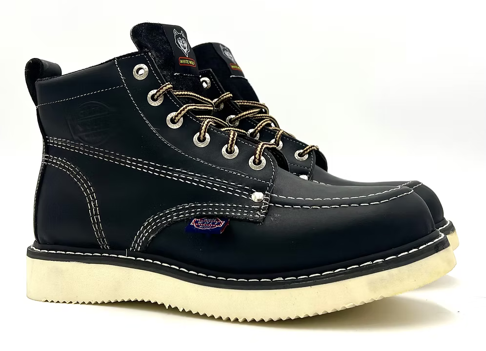 Fuerbo Boots Men”s WW–965 Black Moc Toe Boot