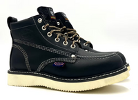 Fuerbo Boots Men”s WW–965 Black Moc Toe Boot
