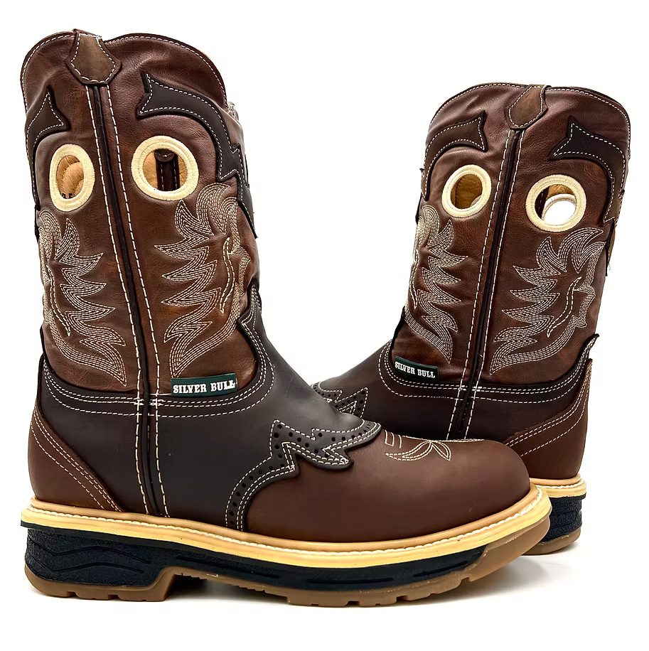 Fuerbo Boots Men”s SB–6035 Rodeo Round Toe Work Boot