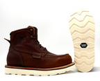 Fuerbo Boots Men”s B-48 Puncture Proof Moc Toe Boots–Brown