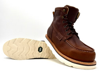 Fuerbo Boots Men”s B-48 Puncture Proof Moc Toe Boots–Brown
