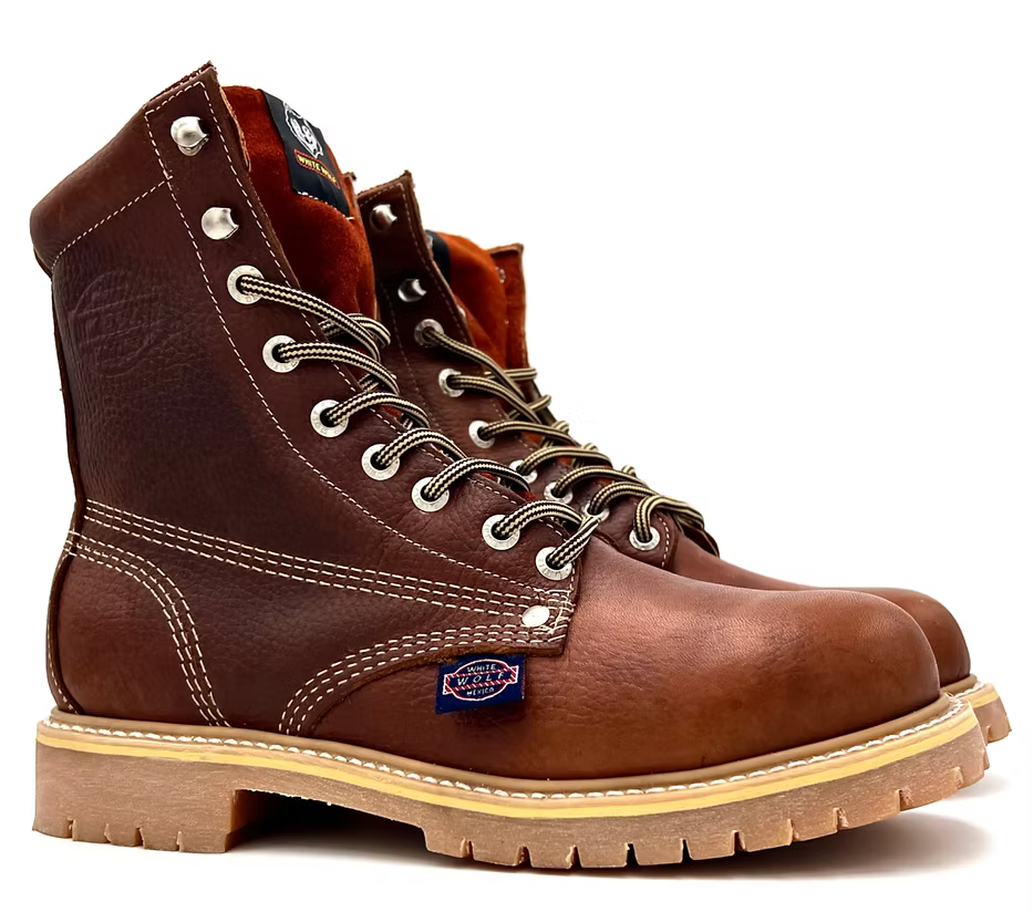 Fuerbo Boots Men”s WW–951 Moc Toe Rubber Sole Lace Up Boot Safety Toe