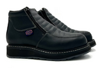 Fuerbo Boots Men”s WW–980 Double Zipper Dual Density Work Boot–Black