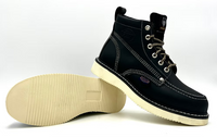 Fuerbo Boots Men”s WW–965 Black Moc Toe Boot