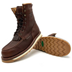 Fuerbo Boots Men”s  Heritage Lacer Moc Toe Boots–Brown