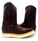Fuerbo Bdoots Men”s AO–470 Burgundy Shedron Roper Work Boot Wedge Sole