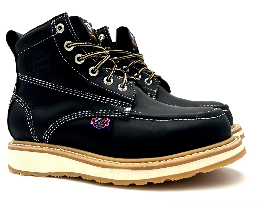 Fuerbo Boots Men”s WW–965 Classic Moc Toe Boot–Black