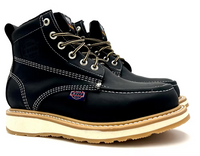 Fuerbo Boots Men”s WW–965 Classic Moc Toe Boot–Black