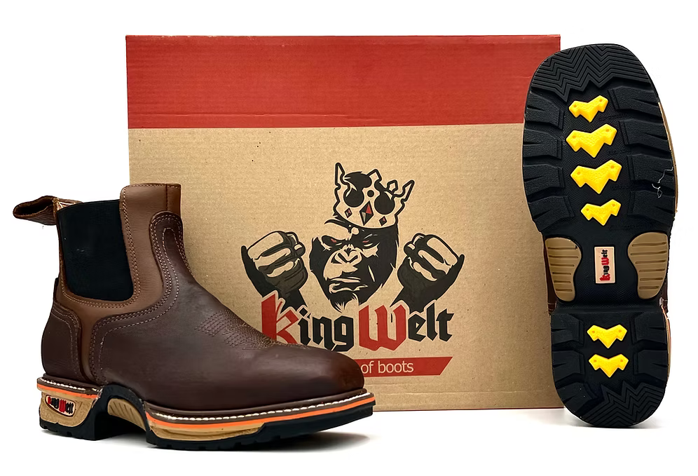 Fuerbo Boots Men”s KW–360 King Welt Slip On Rodeo Work Boot