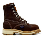 Fuerbo Boots Men”s WW–955 Moc Toe Lace Up Work Boot–Grizzly Brown