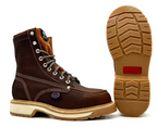 Fuerbo Boots Men”s WW–955 Moc Toe Lace Up Work Boot–Grizzly Brown