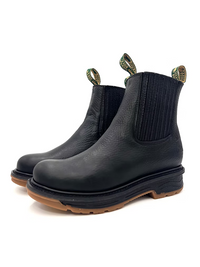 Fuerbo Boots Men”s SB–2160 Slip–On Black Dual Density