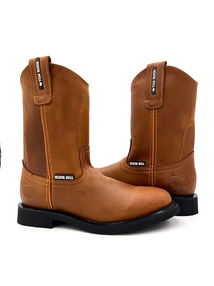 Fuerbo Boots Men”s SB–800 Mango Roper Boot Rubber Sole