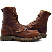 Fuerbo Boota Men”s L–59 Premium Traction Sole Safety Toe Boots–Ocre