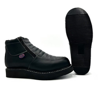 Fuerbo Boots Men”s WW–980 Double Zipper Work Boot– Black