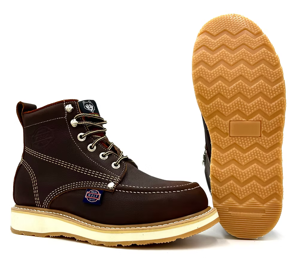 Fuerbo Boots Men”s WW–995 Classic Moc Toe Work Boot Dual Density