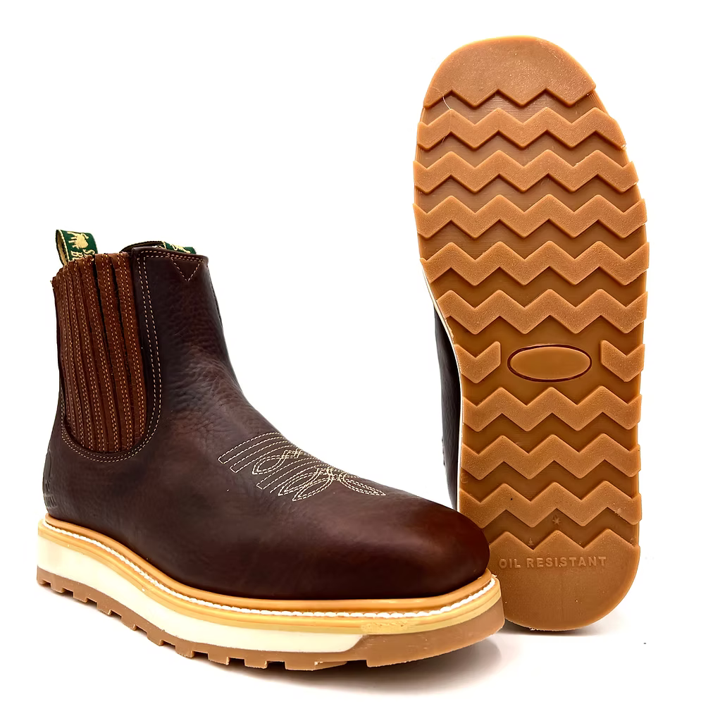Fuerbo Boots Men”s SB–3072 Rodeo Work Boots Dual Density