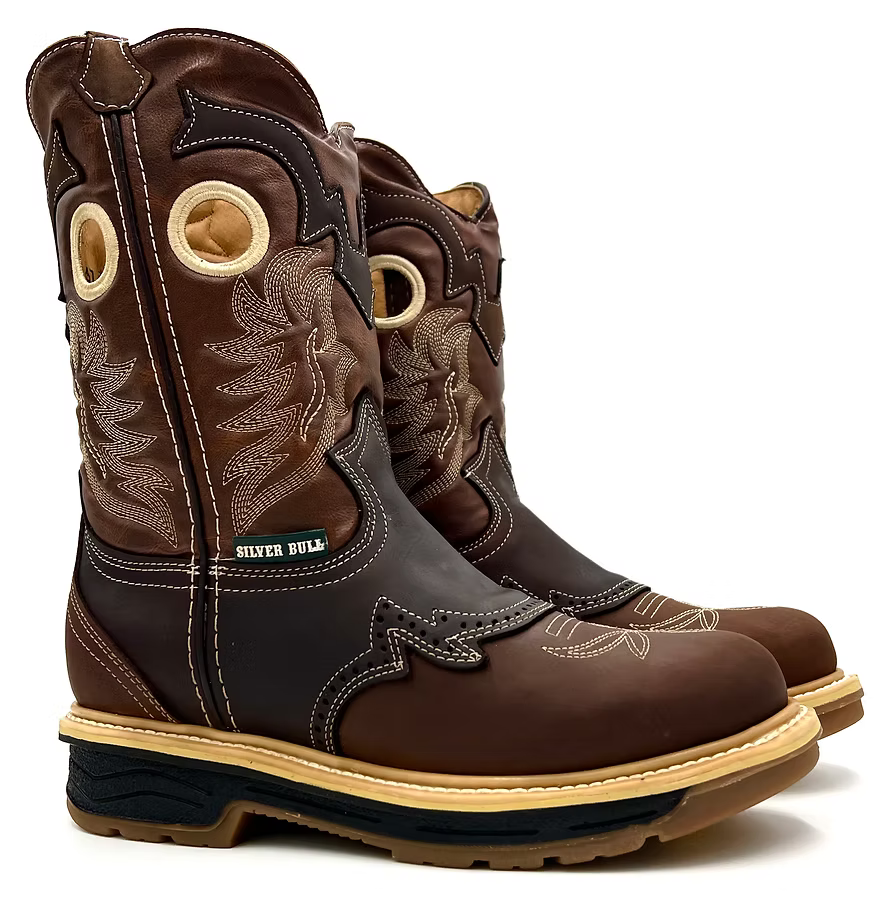 Fuerbo Boots Men”s SB–6035 Rodeo Round Toe Work Boot