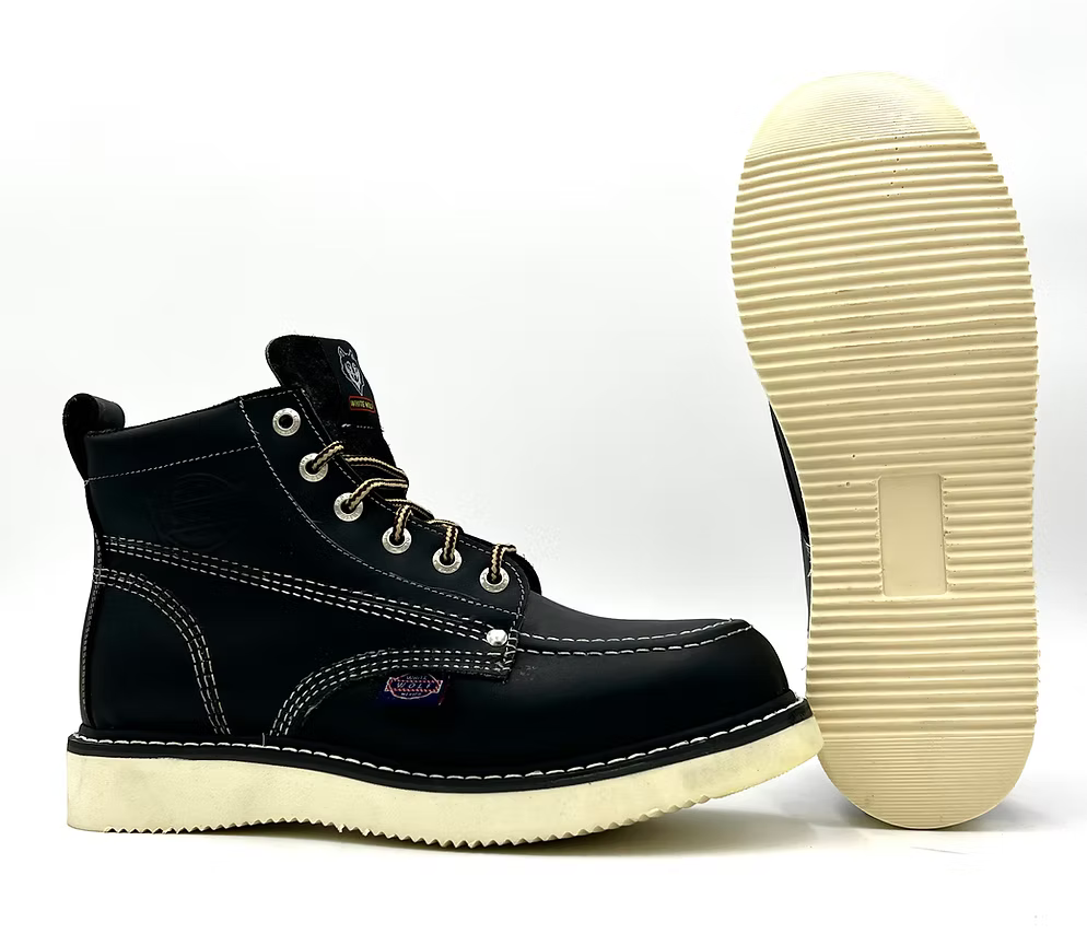 Fuerbo Boots Men”s WW–965 Black Moc Toe Boot