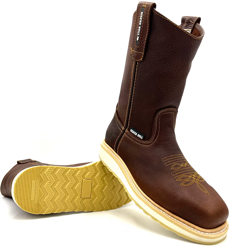 Fuerbo Boots Men”s SB–5073 Rodeo Work Boot Dual Density Safety Toe