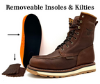 Fuerbo Boots Men”s L–55 Brown Premium Lacer Boots