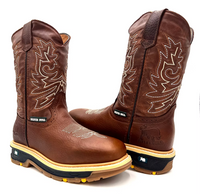 Fuerbo Boots Men”s SB–5059 Rodeo Work Boots Dual Density Sole