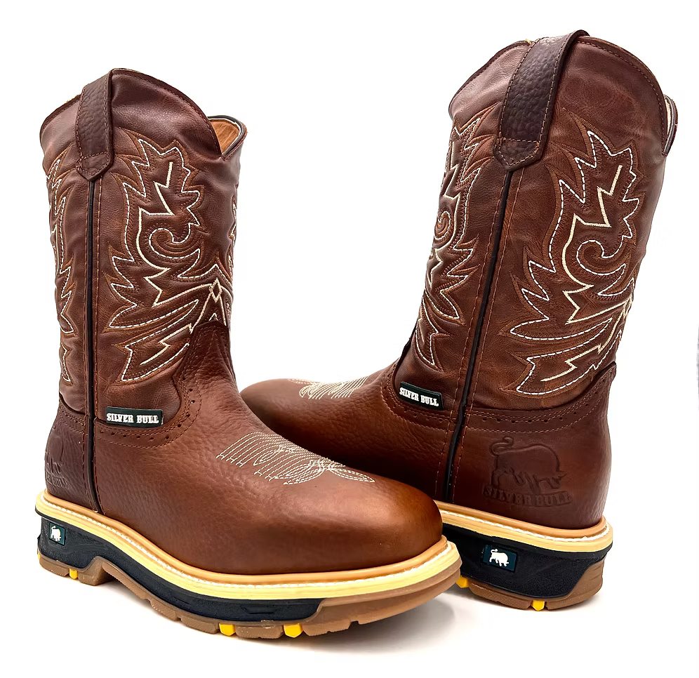 Fuerbo Boots Men”s SB–5059 Rodeo Work Boots Dual Density Sole