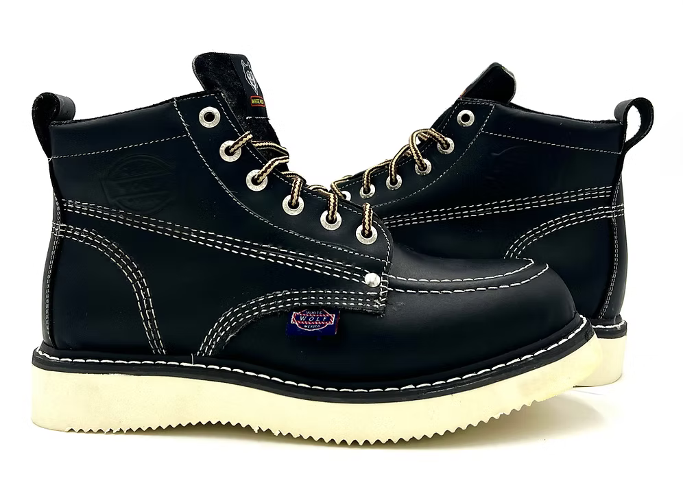Fuerbo Boots Men”s WW–965 Black Moc Toe Boot