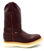 Fuerbo Bdoots Men”s AO–470 Burgundy Shedron Roper Work Boot Wedge Sole