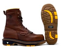 Fuerbo Boots Men”s L–44 Premium Industrial Lacer Boots–Ocre Industrial