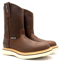 Fuerbo Boots Men”s SB–700 Cafe Papaya Roper Work Boot Wedge Sole