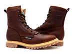 Fuerbo Boots Men”s SB–505 Lacer Work Boot Traction Sole–Ocher Brown