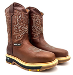 Fuerbo Boots Men”s SB–5059 Rodeo Work Boots Dual Density Sole
