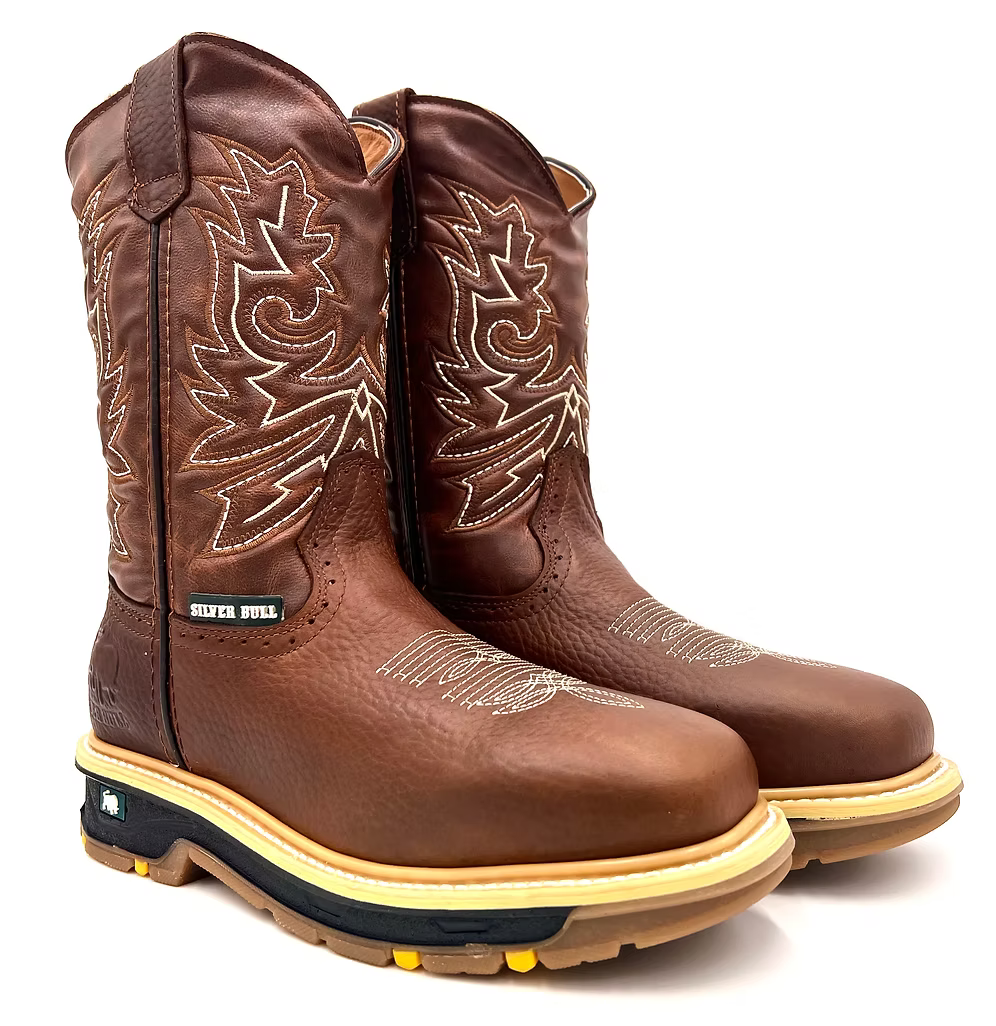 Fuerbo Boots Men”s SB–5059 Rodeo Work Boots Dual Density Sole