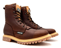 Fuerbo Boots Men”s SB–505 Lacer Work Boot Traction Sole–Ocher Brown