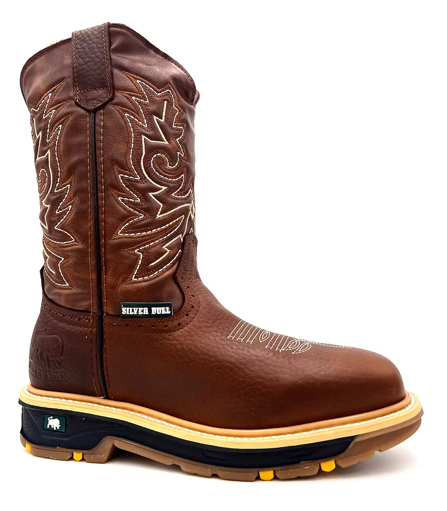 Fuerbo Boots Men”s SB–5059 Rodeo Work Boots Dual Density Sole