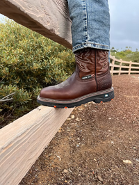 Fuerbo Boots Men”s SB–5059 Rodeo Work Boot Safety Toe