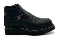 Fuerbo Boots Men”s WW–980 Double Zipper Work Boot– Black
