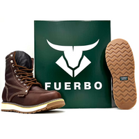 Fuerbo Boots Men”s 955 Lacer Moc Toe Boots– Ocher Brown