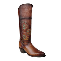 White Diamonds Women's Napa Leather Round Toe Western Boots – Shedron