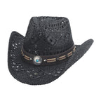 Bullhide YOUNG LOVE Toyo Straw Cowboy Hat - Black