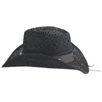 Bullhide YOUNG LOVE Toyo Straw Cowboy Hat - Black