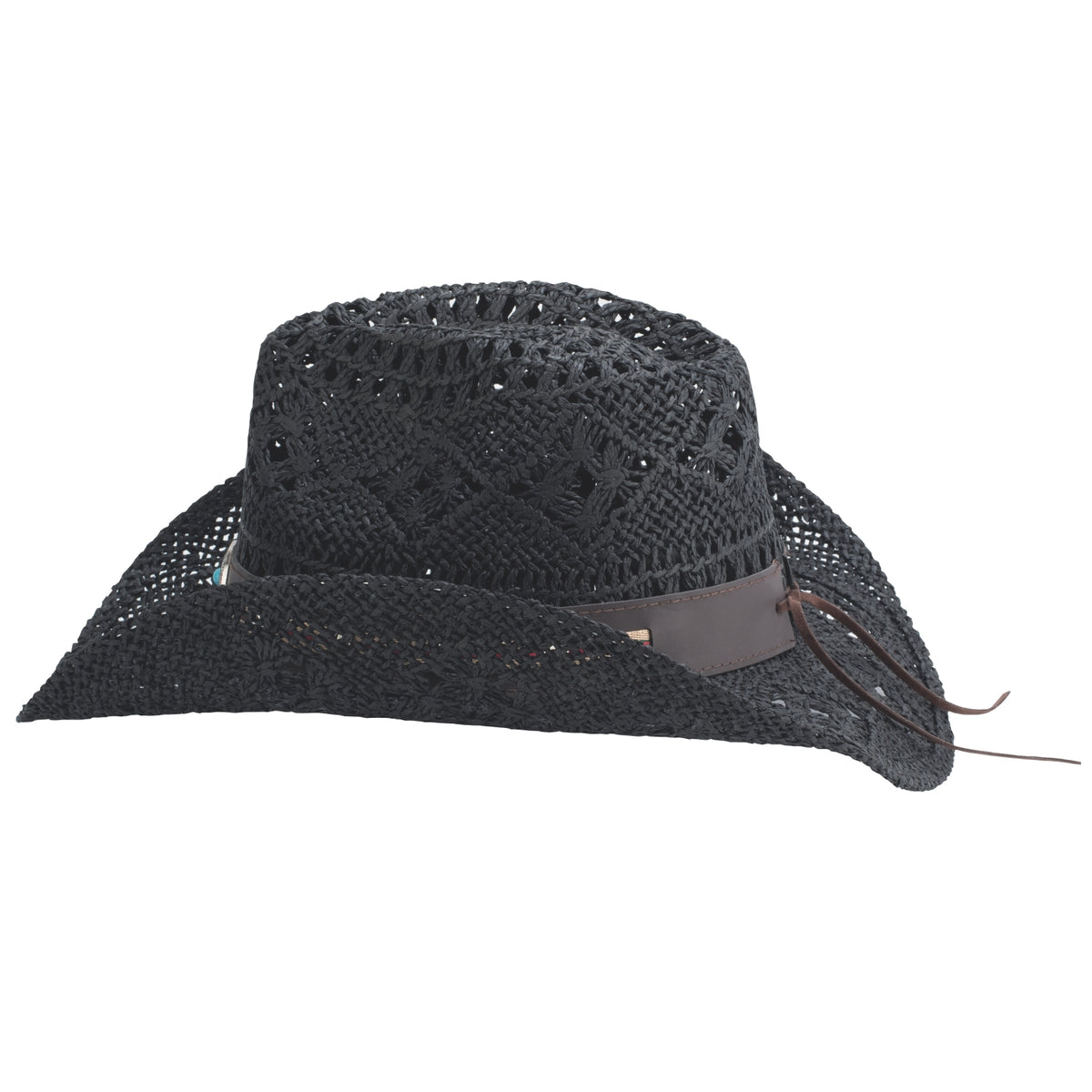 Bullhide YOUNG LOVE Toyo Straw Cowboy Hat - Black