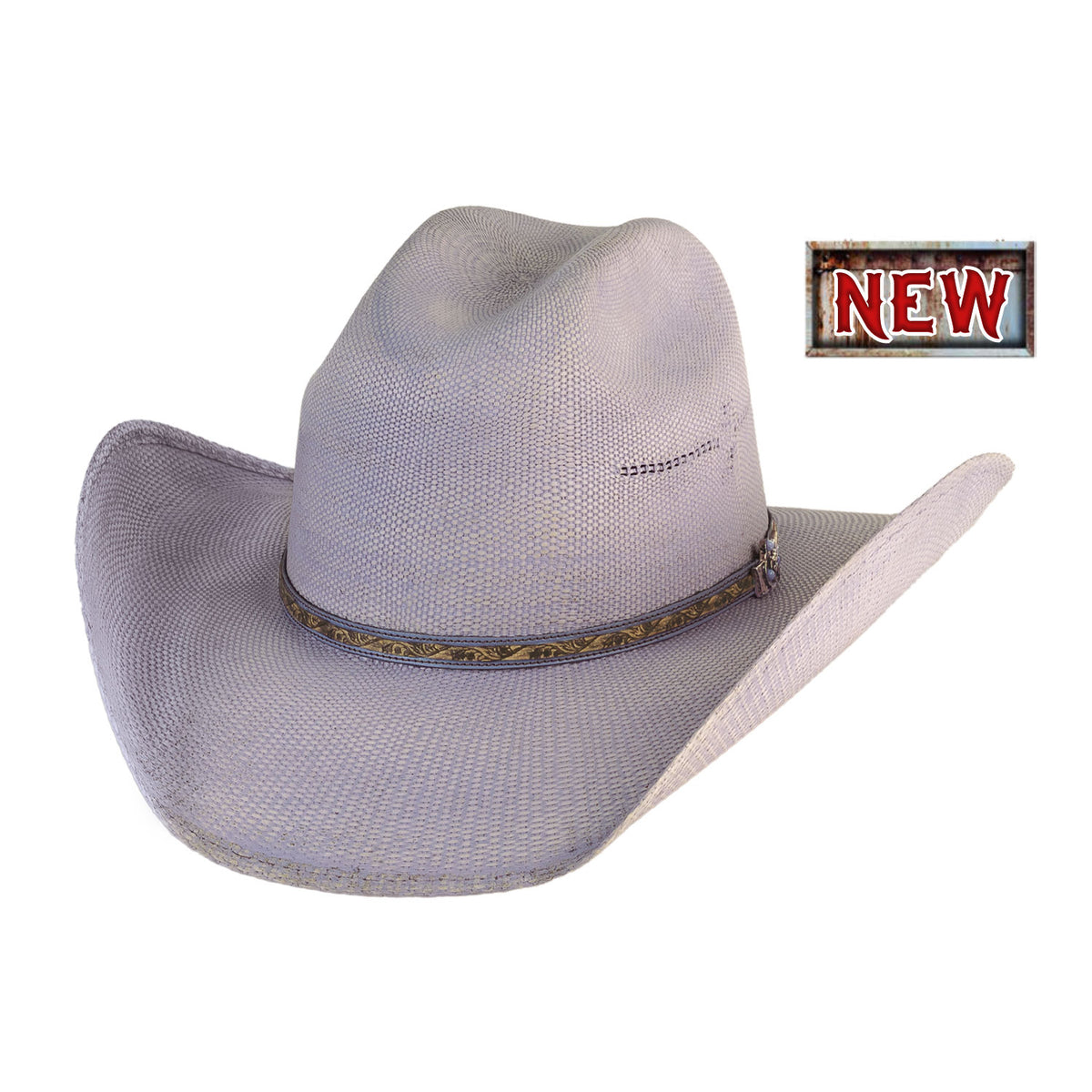 Bullhide I GOT TIME Bangora Cowboy Straw Hat - Lilac