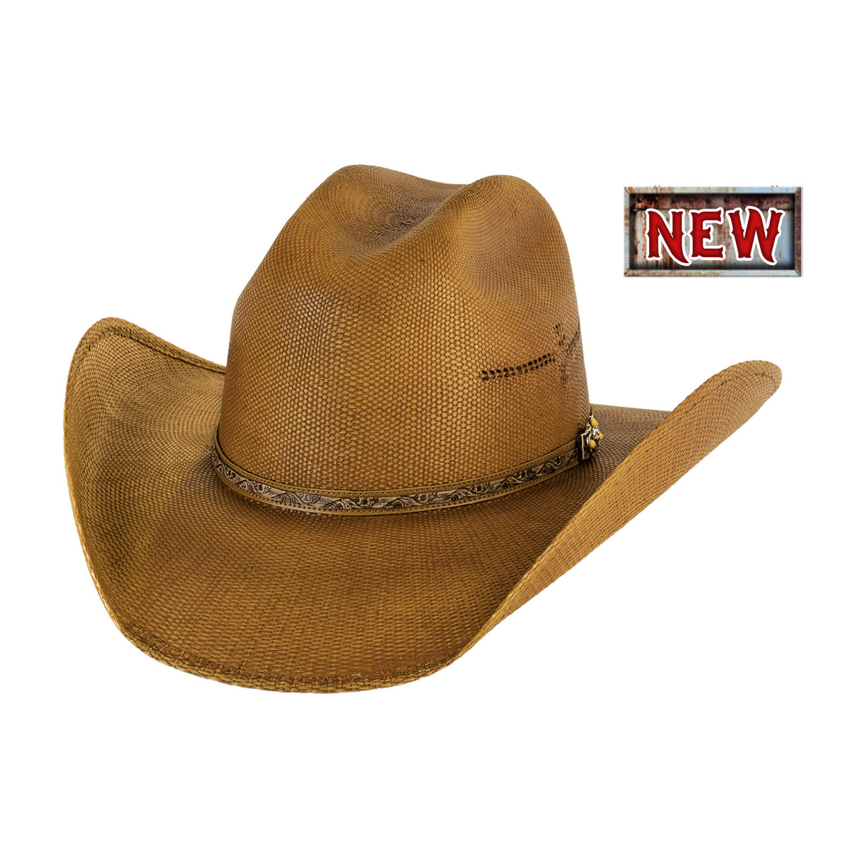 Bullhide I GOT TIME Bangora Cowboy Straw Hat - Mustard