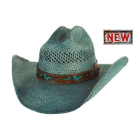 Bullhide HIGHWAY MONEY Shantung Panama Cowboy Straw Collection Hat