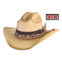 Bullhide TOUCH THE GROUND Shantung Panama Cowboy Straw Collection Hat