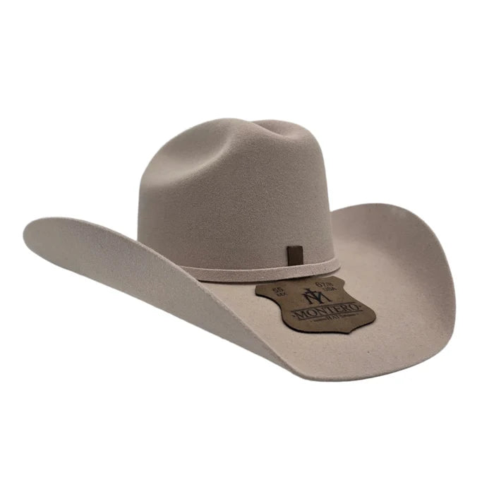 Texana Montero 100X Texas Style Western Cowboy Fur Felt Hat - Buskin Beige