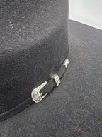 Texana Montero 100X 8 Segundos Brick Crown Style Western Cowboy Fur Felt Hat - Black