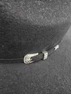 Texana Montero 100X 8 Segundos Brick Crown Style Western Cowboy Fur Felt Hat - Black